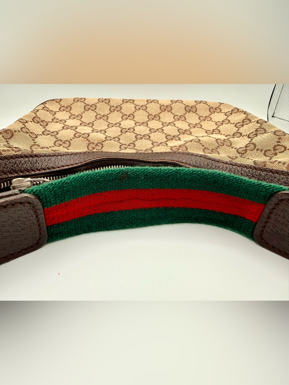 Gucci GG Sherry Line canvas mini hobo shoulder bag - Picture 9 of 12